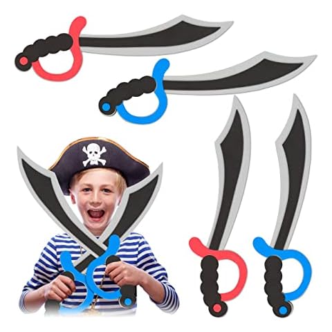 Relaxdays Foam Pirate Sword Set of 4 Cover