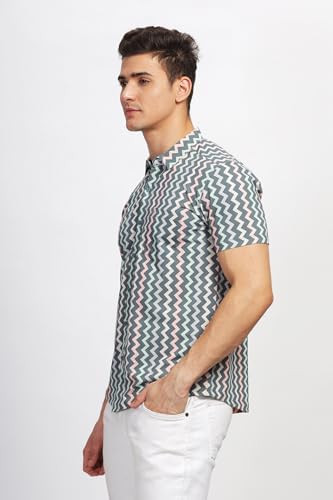 Image of BULLMER Trendy Regular Fit Printed Causal Shirt for Men - Pack of 1