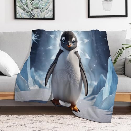 Couverture pingouin pour des soirées cocooning douillettes sur le canapé - 3