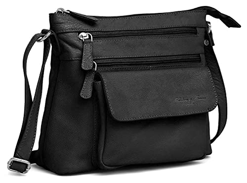 Sac à main en cuir noir pour femme, l'accessoire idéal de vos journées