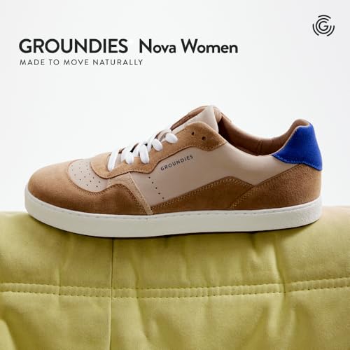Image of GROUNDIES Nova Barefoot Shoes for Women - Trainer Sneakers for Women with Foot-Friendly Wide Toe Box, Neutral Footbed, and Non Slip Zero Drop Outsole
