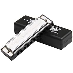 FAVOMOTO 10 20 Blues Harp Blues Harmonica Key Of Swan Harmonica Silver C Harmonica Level One Bruce 10 Trous Harmonica - Les Beatles, Paul McCartney, John Lennon, RIngo Starr, George Harrison