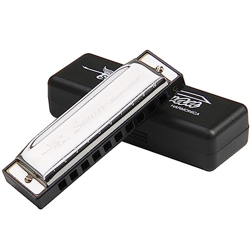 FAVOMOTO 10 20 Blues Harp Blues Harmonica Key Of Swan Harmonica Silver C Harmonica Level One Bruce 10 Trous Harmonica - Les Beatles, Paul McCartney, John Lennon, RIngo Starr, George Harrison FAVOMOTO 10 20 Blues Harp Blues Harmonica Key Of Swan Harmonica Silver C Harmonica Level One Bruce 10 Trous Harmonica