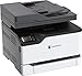 Produktbild Lexmark MC3326ADWE 4-in-1 Farblaser-Multifunktionsgerät (Drucker, Kopierer, Scanner, Fax, WLAN, LAN, bis zu 24 S./Min., autom. beidseitiger Druck, 7,2 cm-Touchscreen) schwarz/grau