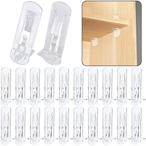20pcs Self-Locking Clear Pegs
