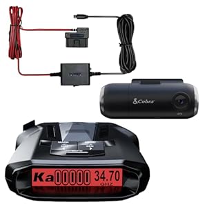 Cobra RAD 700i Radar Detector & SC 201 Smart Dash Cam + 2.5A OBD Port to Micro USB DIY Easy Hardwire Kit: Long Range Rapid Radar Detection, Full HD 1080P Video + 16GB SD Card, Built-in WiFi & GPS