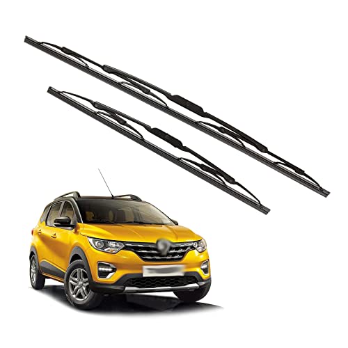 Image of Kylo Windshield Wiper for Triber /Conventional and Traditional Metal Type Windshield Water Repellency Scratch Proof Metal Wiper Blades Suitable for Triber (Driver Side - 20 inch, Passenger Side - 15 inch)