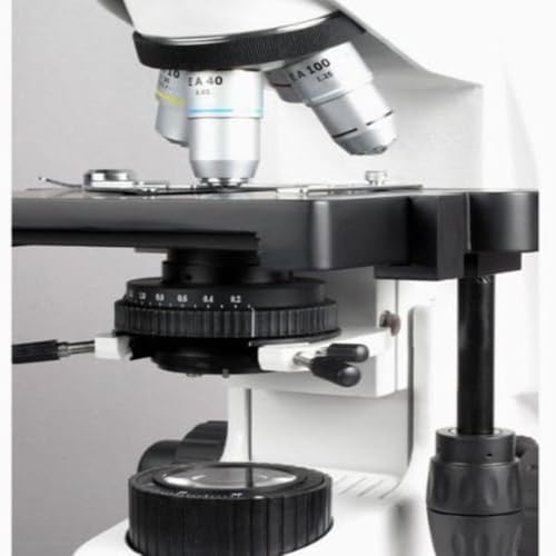 Image of AmScope T690C-PL Trinocular Compound Microscope, 40X-2500X Magnification, WH10x and WH25x Super-Widefield Eyepieces, Infinity Plan Achromatic Objectives, Brightfield, Kohler Condenser, Double-Layer Mechanical Stage