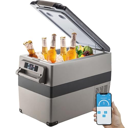 VEVOR Glacière Électrique Voiture, 45 L, Réfrigérateur Portable à Compression, 60 W, Mini Frigo, 69,3x34,5x45,6 cm, Glacière Électrique, Mini Congélateur Compresseur pour Maison/Voiture/Camping