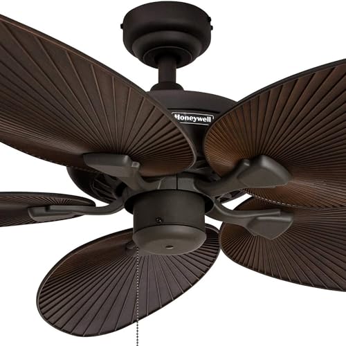 Honeywell Palm Island 52 Inch Tropical Indoor Outdoor Ceiling Fan, Bronze - image 9