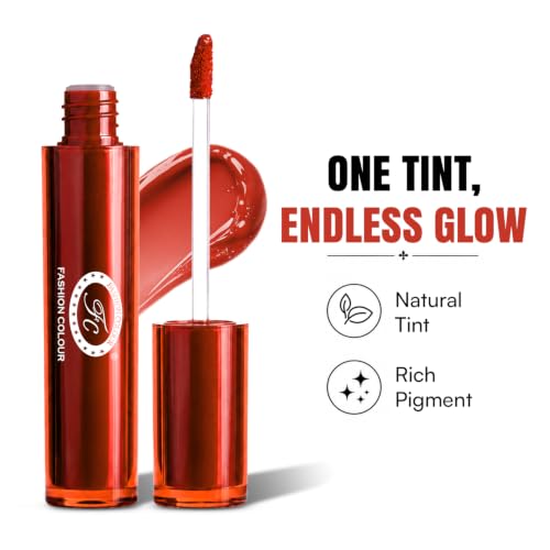 Image of Fashion Colour Sugabae Lip Tint | Long-Lasting Natural Lip & Cheek Tint | Lightweight, Smudge-Proof & Hydrating Formula | Soft Matte Finish | Moisturizing Lip Stain for All Skin Tones - (Sunset Coral)