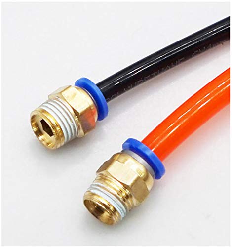 Pc4-01 Push To Connect Fittings, 4Mm Tube Od X 1/8” G Thread, Straight Pneumatic Quick Fitting Air Line Connector 20Pcs #TOP5