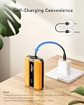 VEEKTOMX 30W Super Fast Charging Small Portable Charger Built in Cables USB C Power Bank 10000mAh Compact Battery Pack Power Bank Compatible with iPhone Samsung MacBook Steam Deck Android, etc