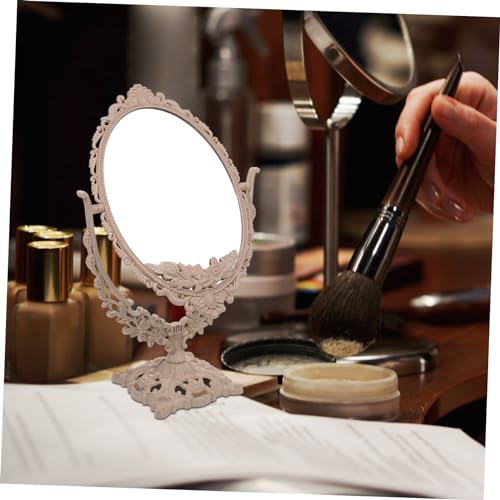 Espejo de Maquillaje Ovalado de Mesa Vintage BESPORTBLE miniatura 5