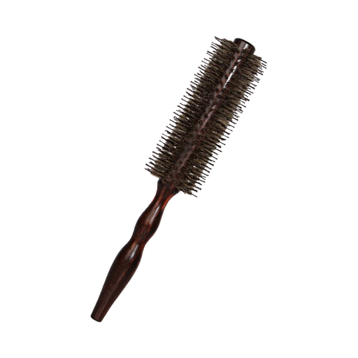 Curly Hair Comb Combs Professional Hairstyling Comb Hair Rolling Brush Wood Handle Comb Hairdressing Brush Scalp Massage Comb Hair Styling Comb Roller Comb Cylinder Lotus Tree