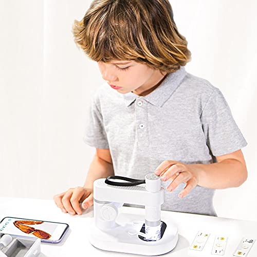 Funien Conexão WiFi 50X ~ 1000X Microscópio Digital Inteligente Design Destacável Microscópio Infant