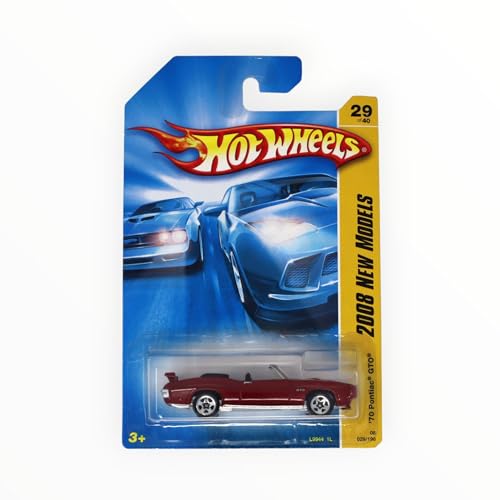 Hot Wheels 1:64 Pontiac GTO rojo miniatura 2