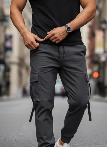 Image of Mack Jonney Men's Solid Joggers | Solid Design | Regular Fit | Casual & Athleisure Wear |Pack of 1-MMJ-79