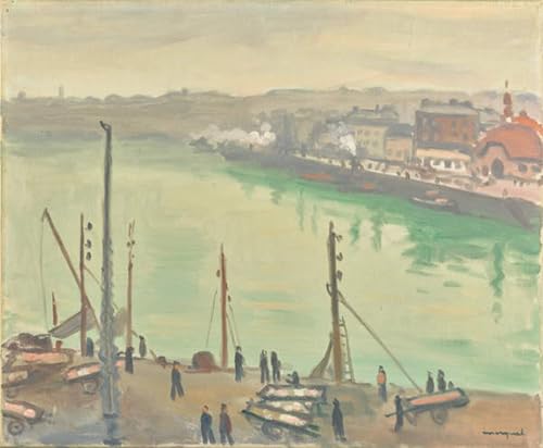 Toile le Port de Dieppe par Albert Marquet décoration murale zen
