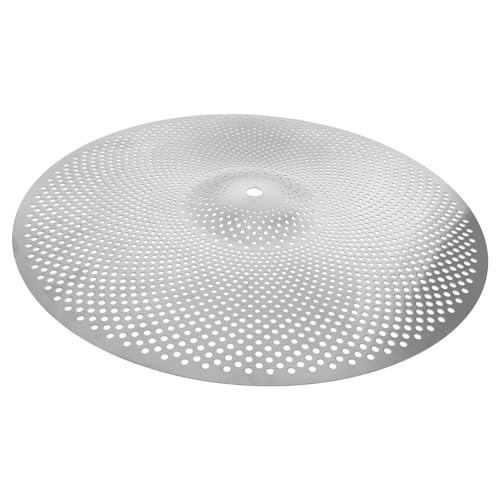 Totority Thickened Mute Cymbal Set for Drum Kits Silent Cymbals Durable Low Volume Practice Accessory for Drummers and Jazz Music
