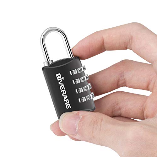 GIVERARE 4 Pack Combination Lock, 4-Digit Padlock Keyless, Resettable Luggage Locks for Backpack, Gym & School & Employee Locker, Weatherproof Travel Lock for Fence, Backyard Gate, Hasp, Case-Black - Image 6