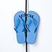 Perfect Curve Flip Flop Rack Organizer | Holds 9 Pairs | Over Door Organizer | Space Saving Shoe Rack | Adjustable Hooks | Organize Flip Flops, Crocs and Oofos | Black