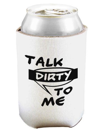 TOOLOUD Talk Dirty to Me Censored Can and Bottle Insulator Cooler - White 2 Pack