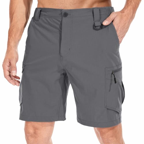 Toomett Men's Quick Dry Hiking Cargo Shorts