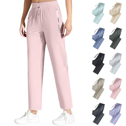 Image of New Sport Ice Silk Pants for Women Over 50,Travel Pants Women, | Casual Ice Silk Quick Drying Comfort