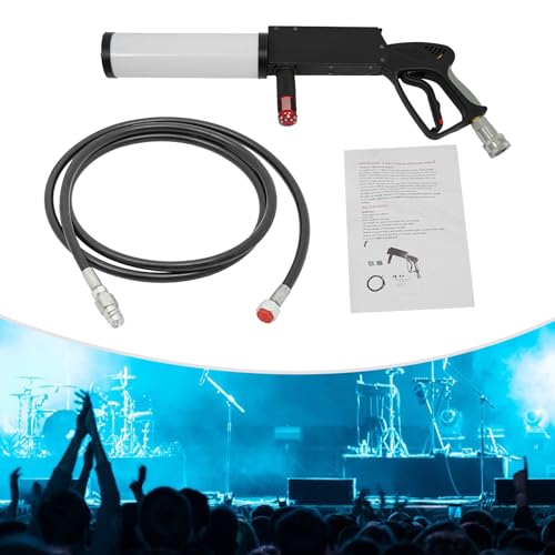 Pistola de CO2 con LED, cañón de confeti para eventos, fiestas, DJ y clubes miniatura 6