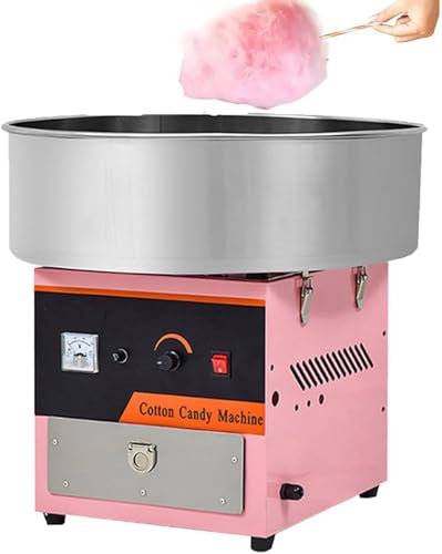 ZXCVBNMQ Máquina de algodón de azúcar Completamente automática, Puesto Comercial eléctrico, de Acero Inoxidable Cepillado, Colorido, 220V/980W