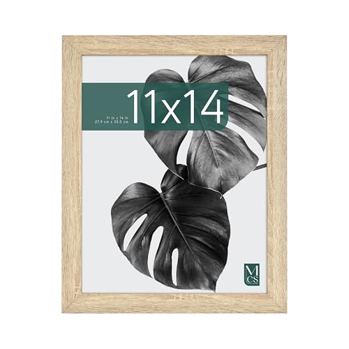 MCS Studio Gallery 11x14 Picture Frame Natural Woodgrain, Rectangle Photo Frame for Photos, Posters & Art Prints (1-Pack)