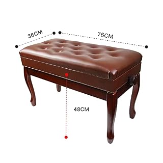 TEmkin Banc de Piano tabourets de Clavier Tabouret de Piano réglable en Hauteur de 10 cm avec Rangement, 76 x 36 x 48-58 cm, adapté à Toutes Les Personnes - Les Beatles, Paul McCartney, John Lennon, RIngo Starr, George Harrison TEmkin Banc de Piano tabourets de Clavier Tabouret de Piano réglable en Hauteur de 10 cm avec Rangement, 76 x 36 x 48-58 cm, adapté à Toutes Les Personnes – Image 2