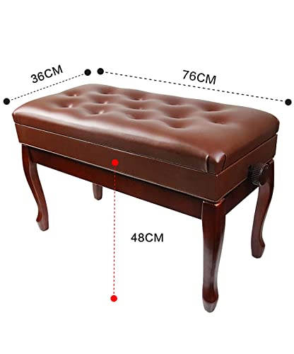 TEmkin Banc de Piano tabourets de Clavier Tabouret de Piano réglable en Hauteur de 10 cm avec Rangement, 76 x 36 x 48-58 cm, adapté à Toutes Les Personnes - Les Beatles, Paul McCartney, John Lennon, RIngo Starr, George Harrison TEmkin Banc de Piano tabourets de Clavier Tabouret de Piano réglable en Hauteur de 10 cm avec Rangement, 76 x 36 x 48-58 cm, adapté à Toutes Les Personnes – Image 3