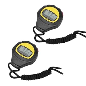 Beufee 2 cronómetros, cronómetro Deportivo, cronómetro Deportivo Digital, cronómetro portátil, Temporizador de Entrenamiento, cronómetro para el hogar