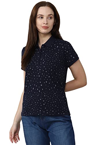 Image of Van Heusen Women's Cotton Regular Fit Polo T-Shirt