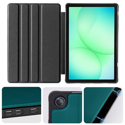 Image of CoBak Case for Samsung Galaxy Tab A11+ Plus 11 inch 2025, Multi-Viewing Angles, All New PU Leather Folio Stand Cover with Auto Sleep Wake Feature for Samsung Galaxy Tab A11+ Tablet 11-inch, Blackish Green