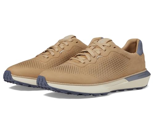 Cole Haan Men's Grandpro Ashland Laser Perf Sneaker, Sesame/Ivory, 10.5