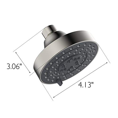 Image of Design House 595108 Middleton II Transitional 3-Function Shower Head for Bathroom, Satin Nickel