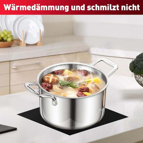 Mondoshop Carbonfilz Hitzeschutzmatte Feuerfeste Unterlage - 30x30 cm Feuerschutzmatte Hitzebeständig Materialien bis zu 982°C, Feuerfeste Matte für Schweißen, Kleingerätesockel, Gasherde