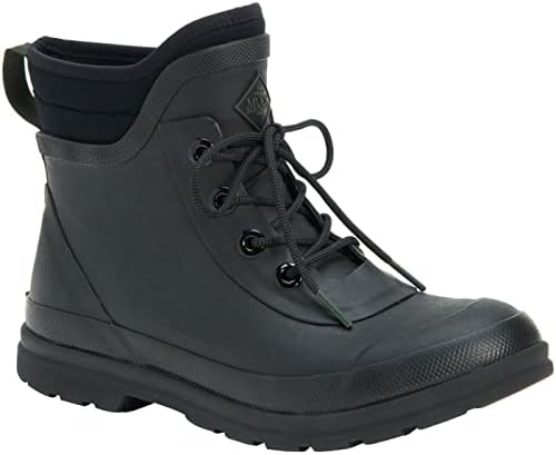 Muck Boot womens Muck Originals Lace Up Rain Boot, Black, 5 US | Image 4