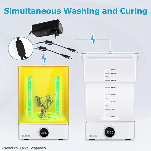 Image of ELEGOO Mercury X Bundle Cure and Wash Large UV Curing Machine