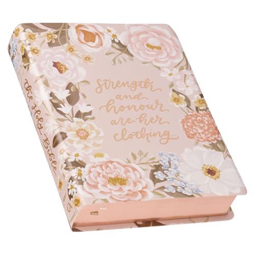 Image of KJV Note-taking Bible, Special Edition, Journal Space, Reading Plan, Maps, Concordance, King James Version Holy Bible, Margo Peach Floral, 8.65 pt. (KJV Note-taking Loveall Edition)