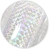 XHT Holographic Clear PVC Vinyl, 30 x 135 cm Iridescent Laminate Transparent Waterproof Vinyl Film (Grid) #3