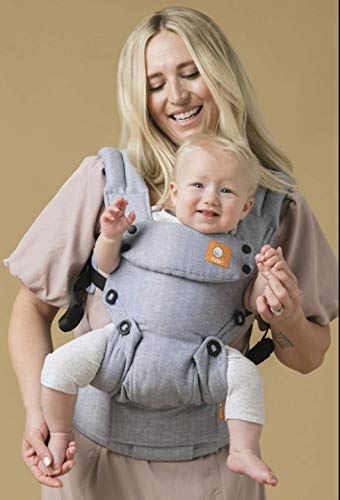 Tula Explore Babydraagzak voor pasgeborenen, ergonomisch, uitbreidbaar, linnen, voor de zomer, 3-in-1, voor baby's, 3,2… - Image 4