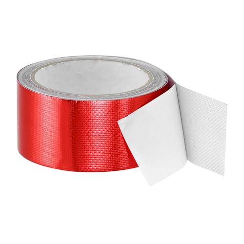 Image of PATIKIL Awning Repair Tape 2 inch x 26ft Waterproof Canvas Tape High Adhesive Tear Repair Patch Kit for PVC Tarpaulin Tent Awning Fabric RV Sail Boat Cover, Red