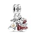 Produktbild PANDORA Moments Disney Der König der Löwen Timon & Pumbaa Teilbarer Charm-Anhänger aus Sterling Silber, Kompatibel Moments Armbändern, 793357C01