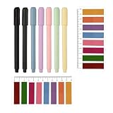 Set di estensori per matite pastello e impugnatura per matita con 320 foglietti adesivi, compatibile con dimensioni standard, 7 colori
