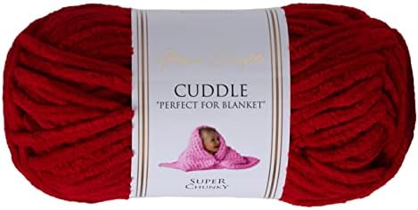 Utopia Crafts Cuddle Super Chunky Chenille Soft Yarn for Knitting and Crochet, 100g - 60m (Beige)