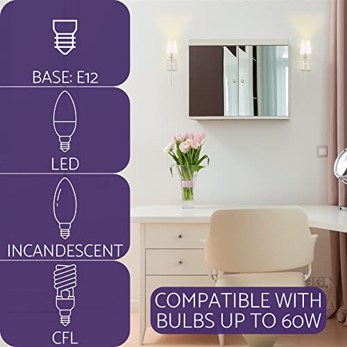 Kira Home Torche 20" Wall Sconce/Wall Light + Linen Shade, Brushed Nickel Finish #TOP4